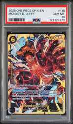 Monkey D. Luffy #118 2025 One Piece Op10-Royal Blood PSA 10 a