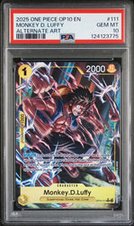 Monkey D. Luffy #111 2025 One Piece Op10-Royal Blood PSA 10 Alternate Art