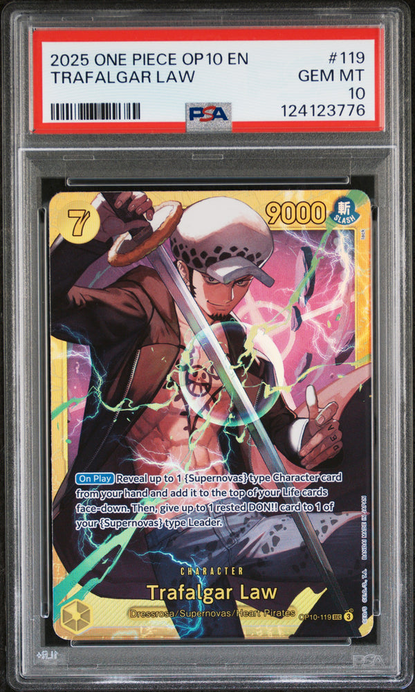 Trafalgar Law #119 2025 One Piece Op10-Royal Blood PSA 10