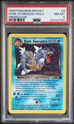 Dark Gyarados-Holo #8 2000 Pokemon Rocket PSA 8 Prerelease