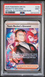 Rocket's Giovanni #238 2025 Pokemon Dri En-Destined Rivals PSA 9 SIR