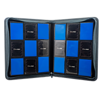 Ultra PRO: 9-Pocket Zippered PRO-Binder - Vivid Deluxe (Blue)
