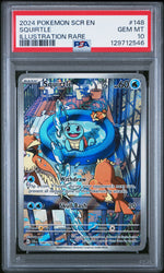 Squirtle #148 2024 Pokemon Scr En-Stellar Crown PSA 10 Illustration Rare b