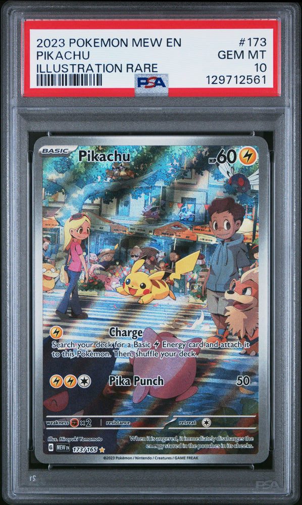 Pikachu #173 2023 Pokemon Mew En-151 PSA 10 Illustration Rare
