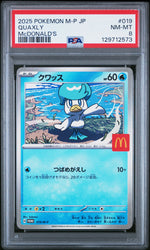 Quaxly #019 2025 Pokemon Japanese M-P Promo PSA 8 Mcdonald'S