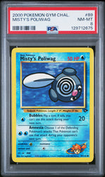 Misty's Poliwag #89 2000 Pokemon Gym Challenge PSA 8
