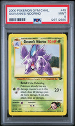 Giovanni's Nidorino #45 2000 Pokemon Gym Challenge PSA 9 b
