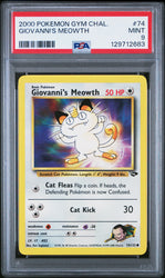 Giovanni's Meowth #74 2000 Pokemon Gym Challenge PSA 9