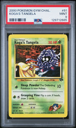 Koga's Tangela #81 2000 Pokemon Gym Challenge PSA 9 a