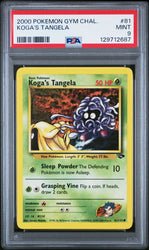 Koga's Tangela #81 2000 Pokemon Gym Challenge PSA 9 b