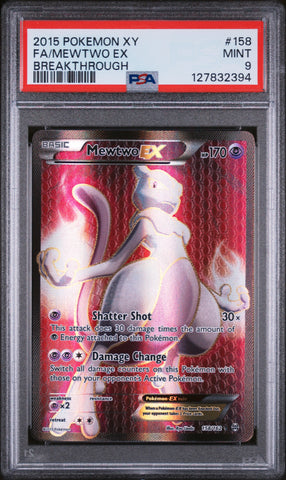 Mewtwo Ex #158 2015 Pokemon Xy Breakthrough PSA 9 Breakthrough
