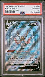 Zacian V #GG48 2023 Pokemon Sword And Shield Crown Zenith PSA 10 Crown Zenith