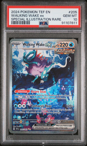 Walking Wake Ex #205 2024 Pokemon Tef En-Temporal Forces PSA 10 SIR