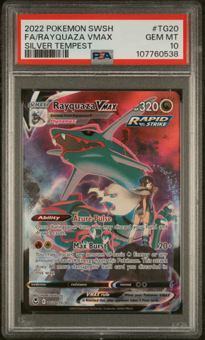 Rayquaza Vmax #TG20 2022 Pokemon Sword & Shield Silver Tempest PSA 10