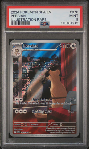 Persian #078 2024 Pokemon Sfa En-Shrouded Fable PSA 9