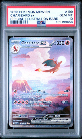 Charizard Ex #199 2023 Pokemon Mew En-151 PSA 10