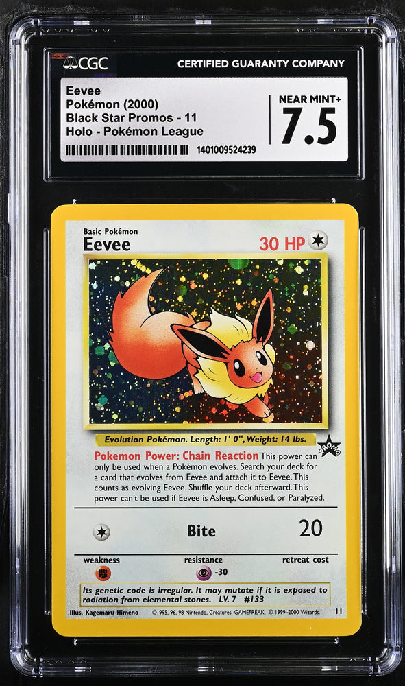 Eevee #11 2000 Black Star Promos CGC 7.5