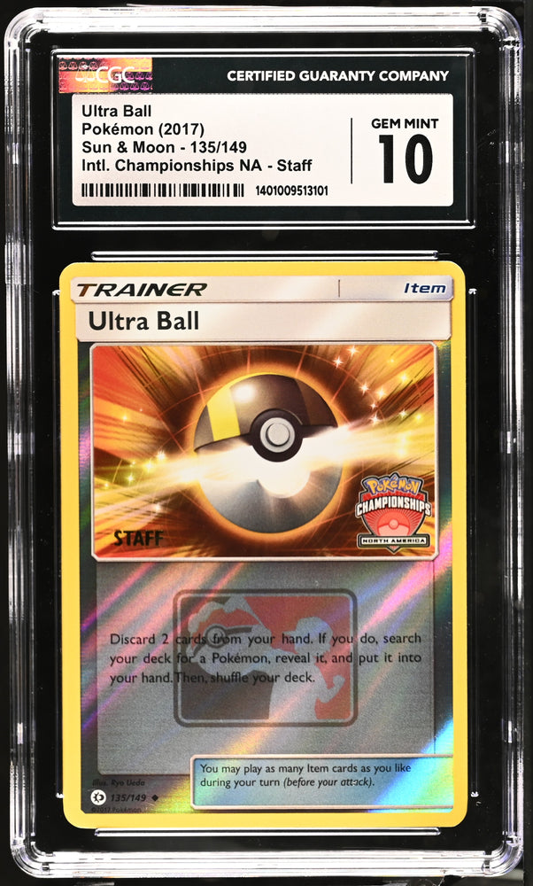 Ultra Ball #135/149 2017 Sun & Moon CGC 10