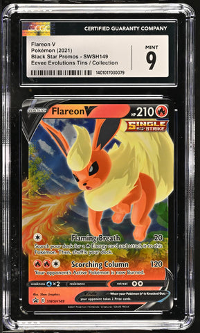 Flareon V #SWSH149 2021 Black Star Promos CGC 9