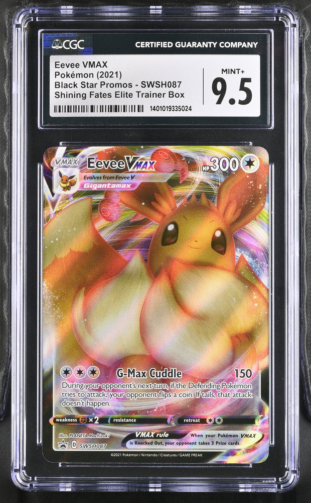 Eevee VMAX #SWSH087 2021 Black Star Promos CGC 9.5