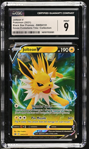 Jolteon V #SWSH151 2021 Black Star Promos CGC 9