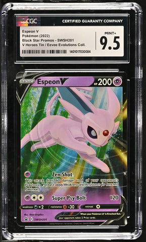 Espeon V #SWSH201 2022 Black Star Promos CGC 9.5