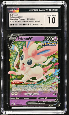 Sylveon V #SWSH202 2022 Black Star Promos CGC 10