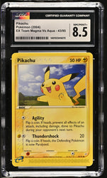 Pikachu #43/95 2004 EX Team Magma Vs Aqua CGC 8.5