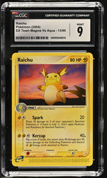 Raichu #13/95 2004 EX Team Magma Vs Aqua CGC 9