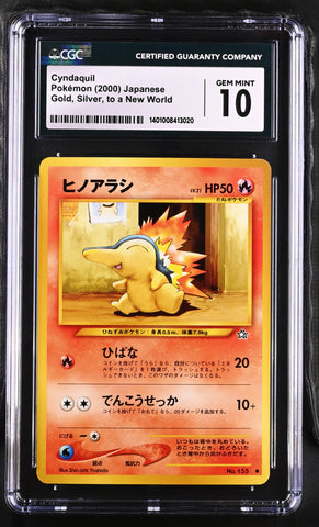 Cyndaquil # 2000 Gold, Silver, to a New World CGC 10