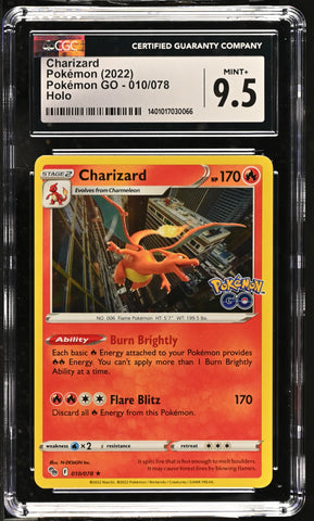 Charizard #010/078 2022 Pok^mon GO CGC 9.5