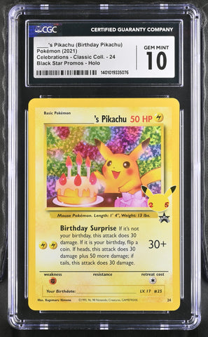 ____'s Pikachu #24 2021 Celebrations - Classic Coll. CGC 10