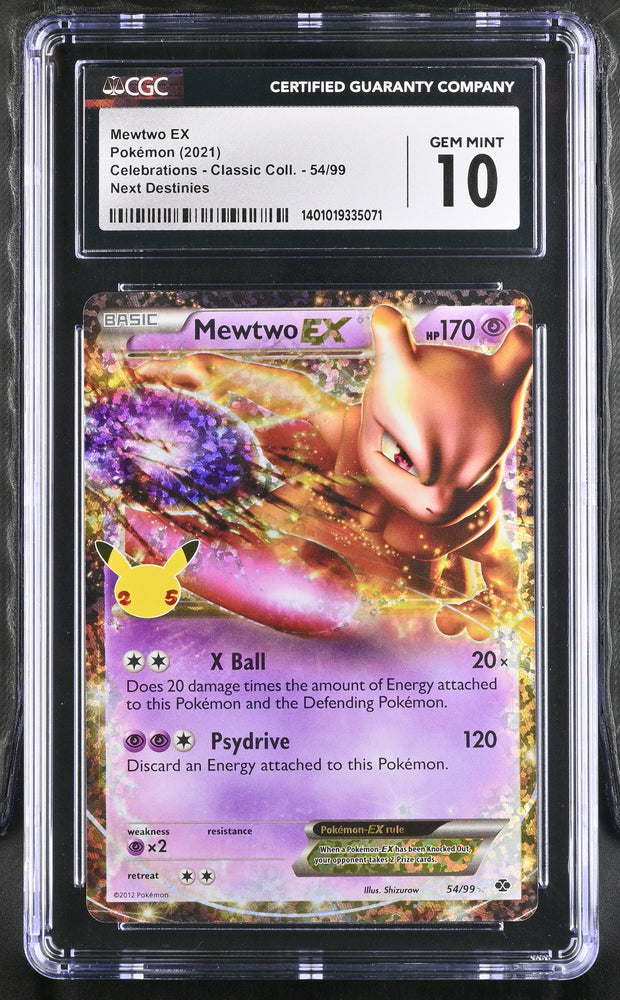 Mewtwo EX #54/99 2021 Celebrations - Classic Coll. CGC 10