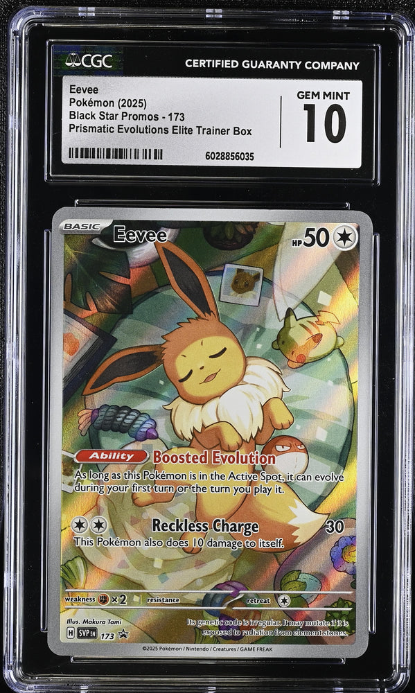 Eevee #173 2025 Black Star Promos CGC 10 d