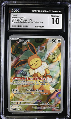 Eevee #173 2025 Black Star Promos CGC 10 g