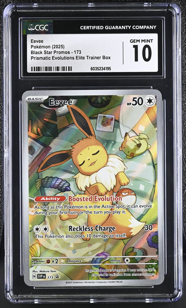 Eevee #173 2025 Black Star Promos CGC 10 h