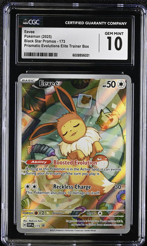 Eevee #173 2025 Black Star Promos CGC 10 i