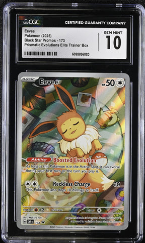 Eevee #173 2025 Black Star Promos CGC 10 j