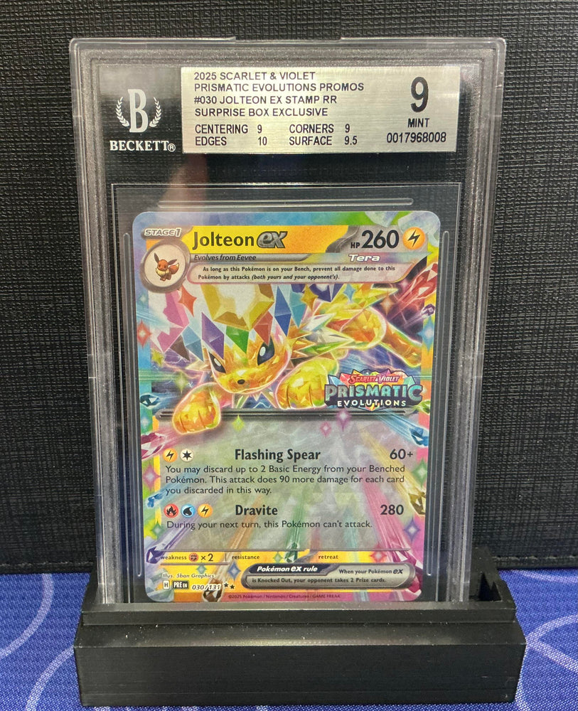 Jolteon ex STAMP #030 2025 Pokemon Scarlet and Violet Promos BGS 9.0