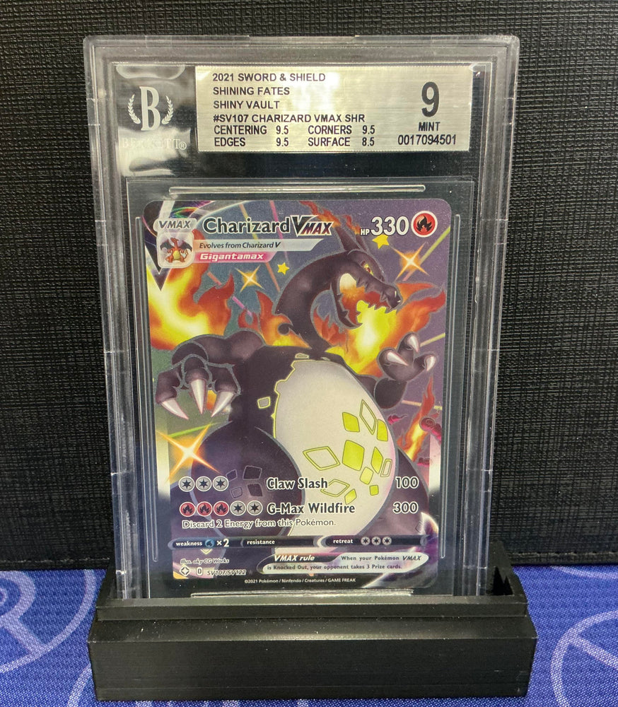 Charizard VMAX #SV107 2021 Pokemon Sword and Shield Shining Fates BGS 9.0