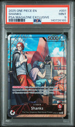 Shanks #001 2025 One Piece Promos PSA 9