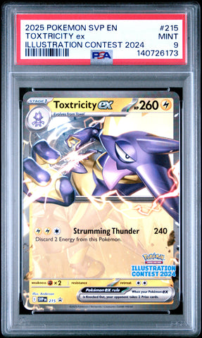 Toxtricity Ex #215 2025 Pokemon Svp En-Sv Black Star Promo PSA 9