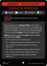 Magic & Minions (Magic Minigame) [Dungeons & Dragons: Adventures in the Forgotten Realms Minigame]