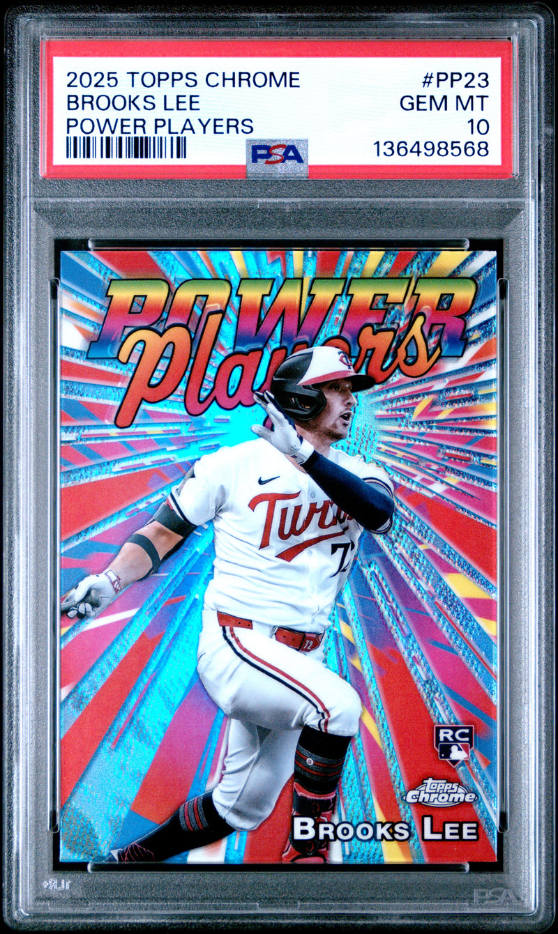 Brooks Lee #PP23 2025 Topps Chrome Power Players PSA 10