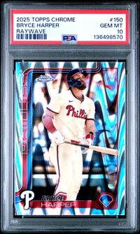 Bryce Harper #150 2025 Topps Chrome PSA 10