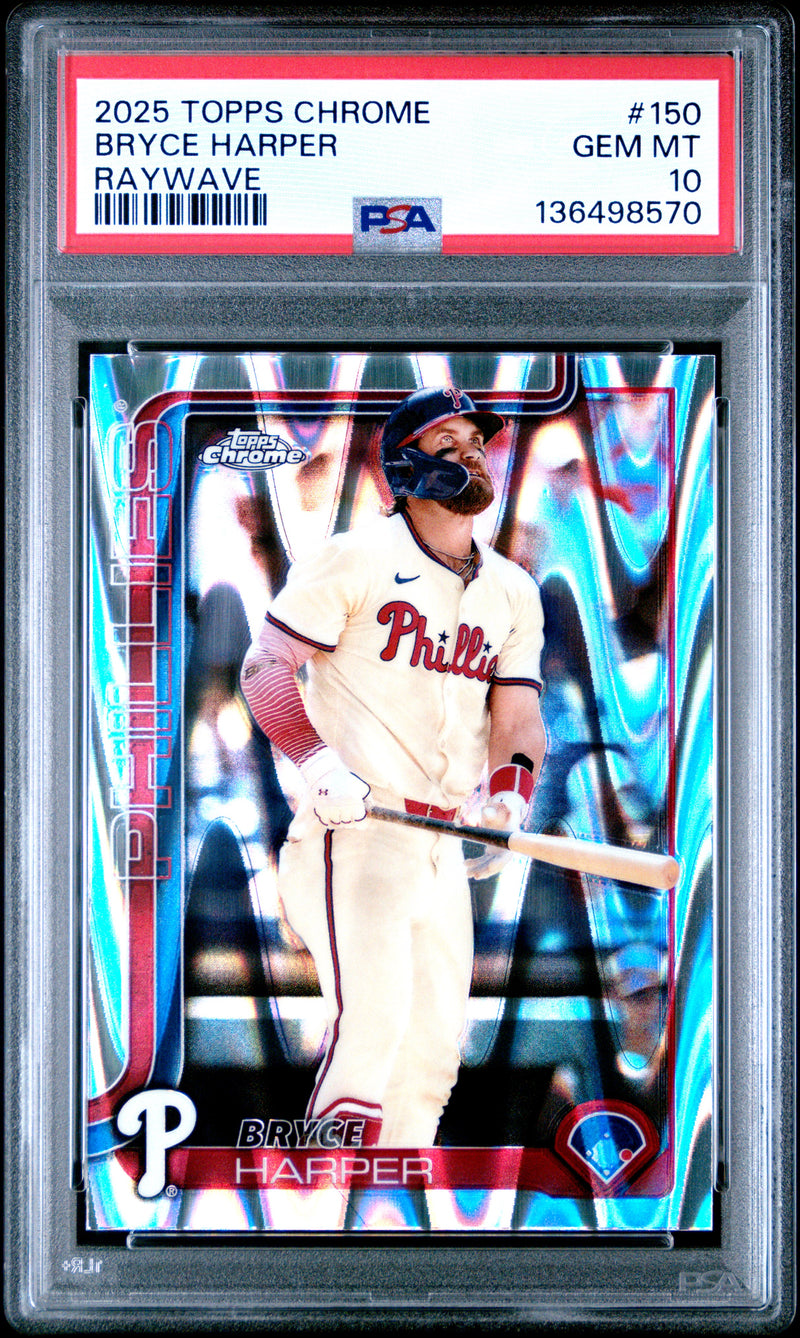 Bryce Harper #150 2025 Topps Chrome PSA 10