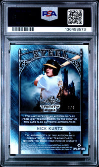 Nick Kurtz #SNK1 2024 Leaf Trinity Steel Autographs PSA 10