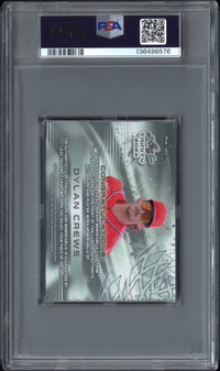 Dylan Crews #PADC1 2024 Leaf Trinity Patch Autographs PSA 9
