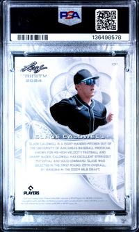 Slade Caldwell #171 2024 Leaf Trinity PSA 10