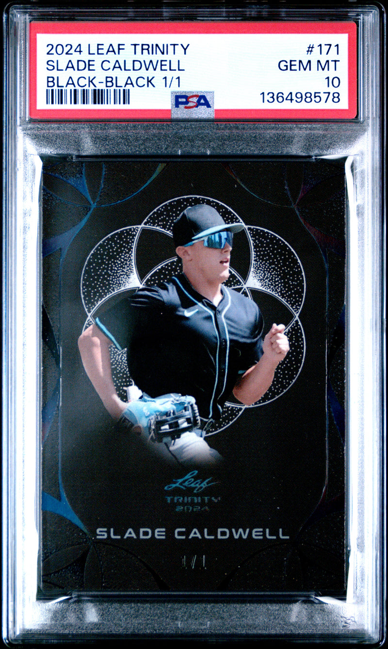 Slade Caldwell #171 2024 Leaf Trinity PSA 10